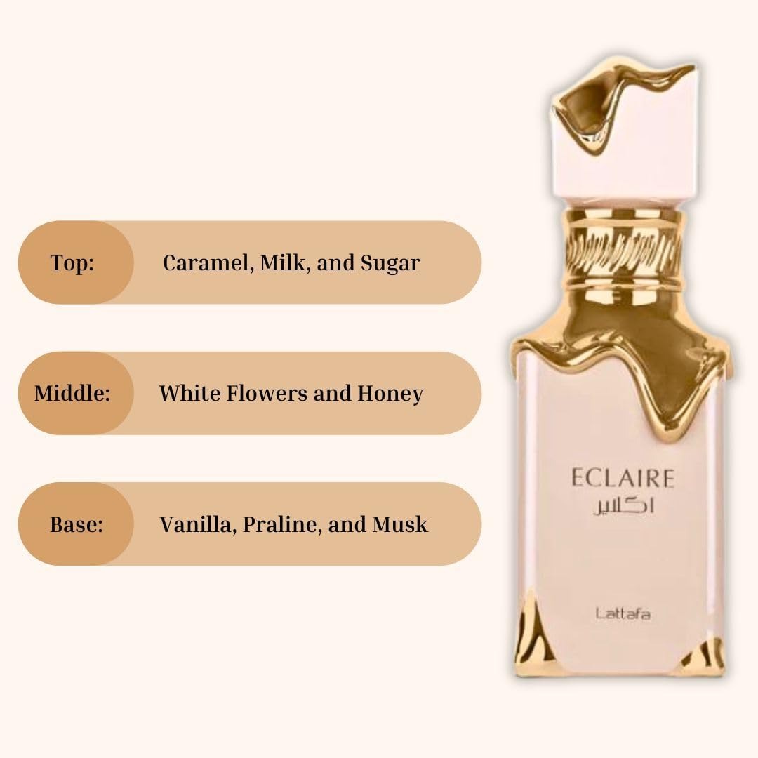 Lattafa Eclaire Eau De Parfum 100ml (3.4oz) – Long-Lasting Sweet & Elegant Women’s Fragrance - Image 6