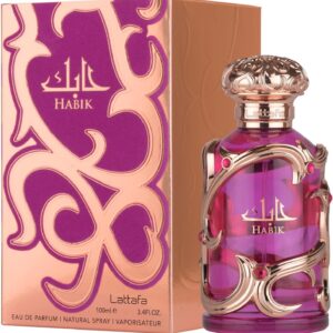 Habik for Women by Lattafa Eau De Parfum 100ml – Long-Lasting Floral Fruity Arabian Perfume | Elegant & Musky Scent | Luxury Gift for Her