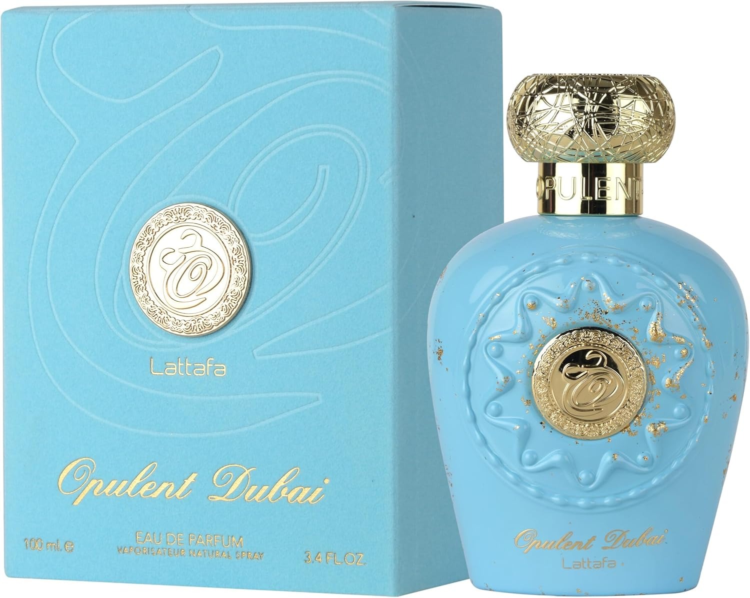 Opulent Dubai by Lattafa – Unisex Eau de Parfum 100ml – Oriental Floral Fragrance with Mango, Jasmine, Ambergris & Oakmoss – Long Lasting Luxury Perfume for Men & Women